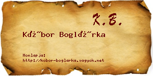 Kóbor Boglárka névjegykártya